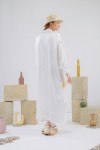 AINA DRESS WHITE/ YELLOW