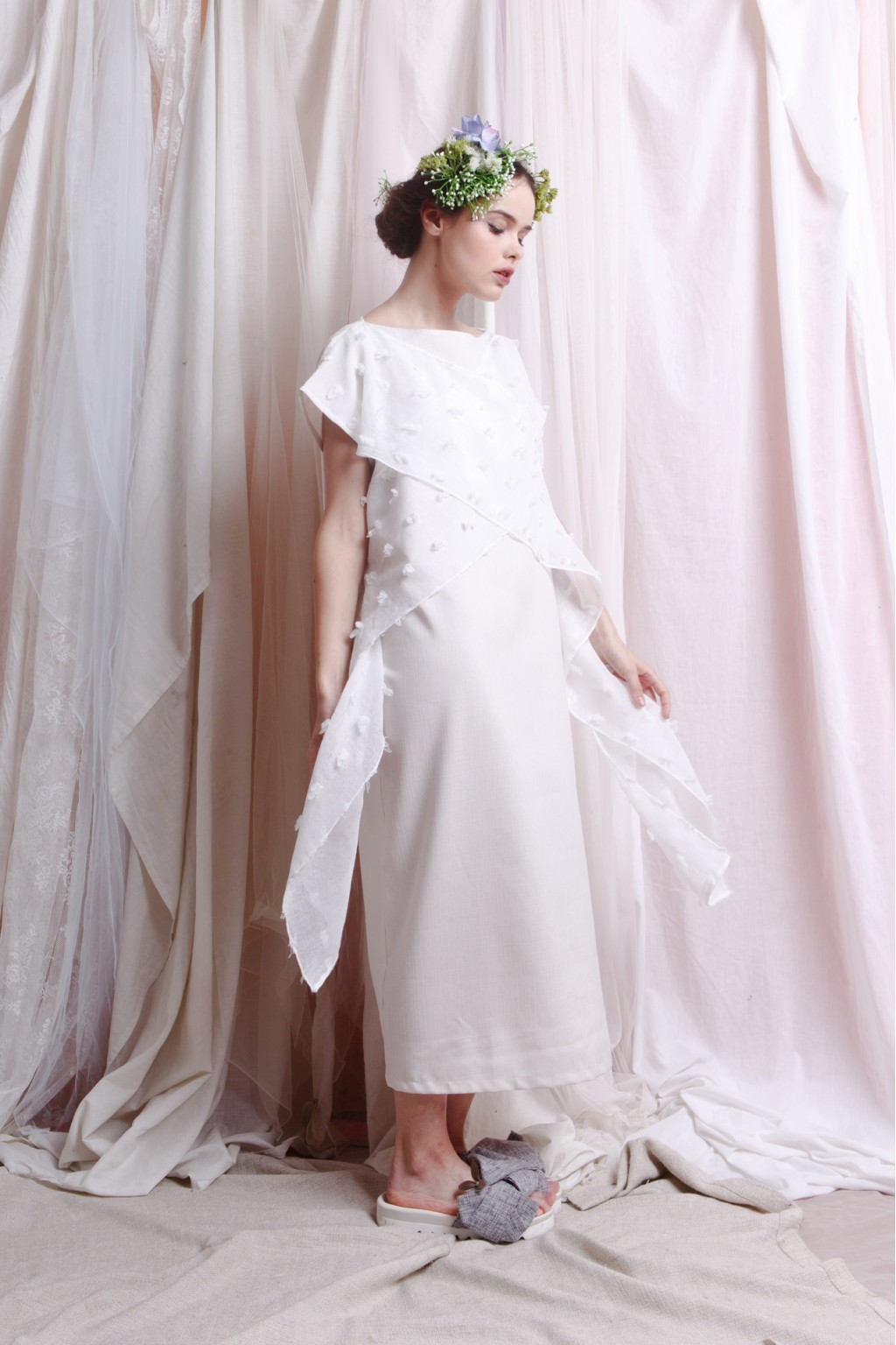 SAFFRON DRESS WHITE